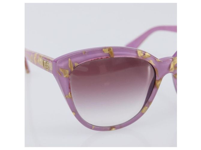 Gafas de sol Dolce & Gabbana Plastic Purple Gold Auth BA16473V Dorado Púrpura - vista 6