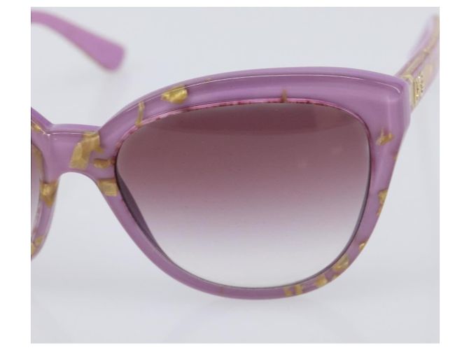 Gafas de sol Dolce & Gabbana Plastic Purple Gold Auth BA16473V Dorado Púrpura - vista 7