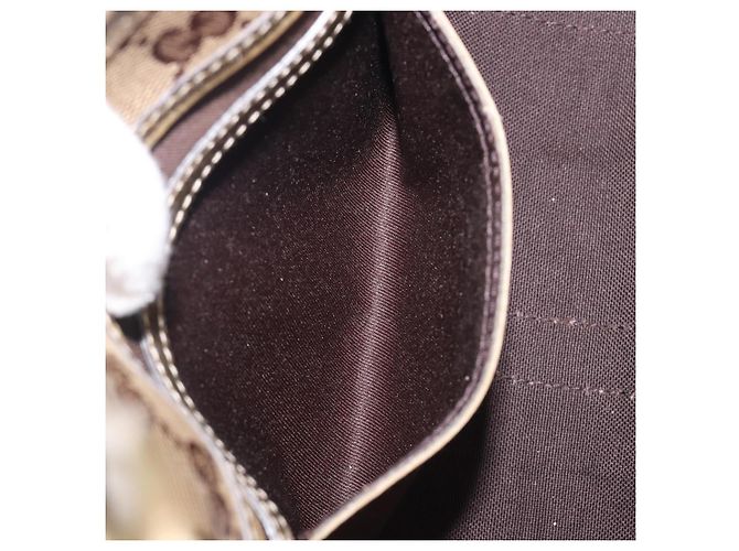 Borsa a tracolla GUCCI GG Crystal Jackie Beige Gold 203495 Auth 208732 D'oro - vista 23