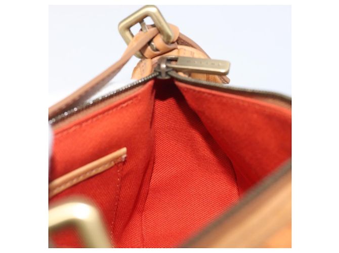 16 Céline Borsa a mano CELINE C Macadam Suede Orange Tono Oro Auth 208638V Arancione - vista 18