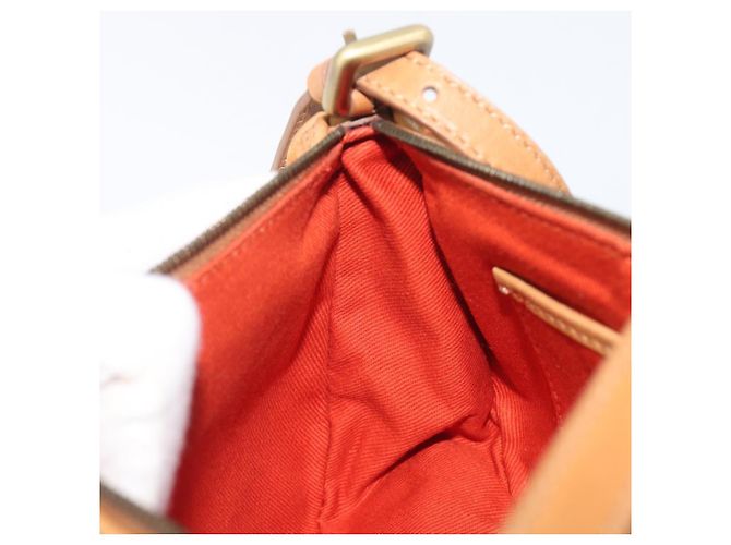 16 Céline Borsa a mano CELINE C Macadam Suede Orange Tono Oro Auth 208638V Arancione - vista 19
