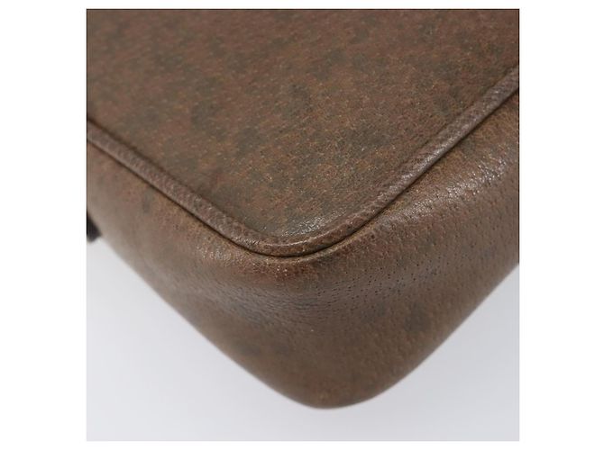 Borsa a tracolla GUCCI in pelle marrone e oro autentica ep16333 D'oro - vista 12