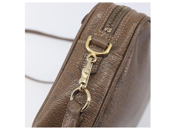 Borsa a tracolla GUCCI in pelle marrone e oro autentica ep16333 D'oro - vista 15