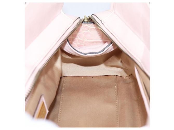 VERSACE Chain Tote Bag Leder Pink Gold Auth 207875M Golden - Ansicht 20