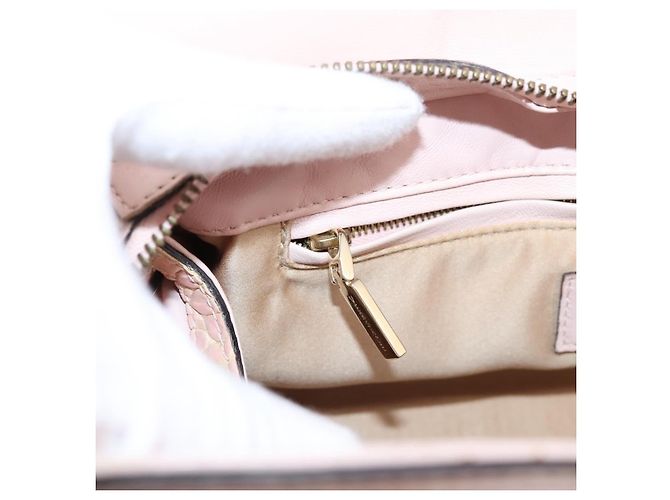 VERSACE Chain Tote Bag Leder Pink Gold Auth 207875M Golden - Ansicht 22