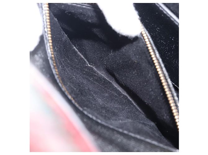 Bolsa de Ombro Miu Miu Bijoux Wool Red Gold Auth ka6640V - vista 25