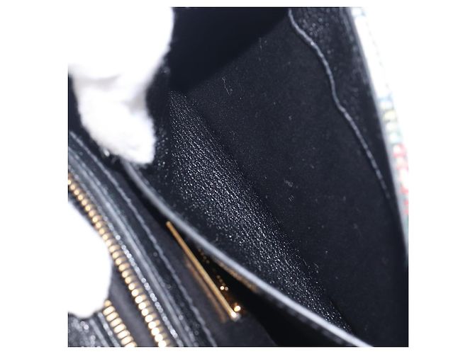 Bolsa de Ombro Miu Miu Bijoux Wool Red Gold Auth ka6640V - vista 26