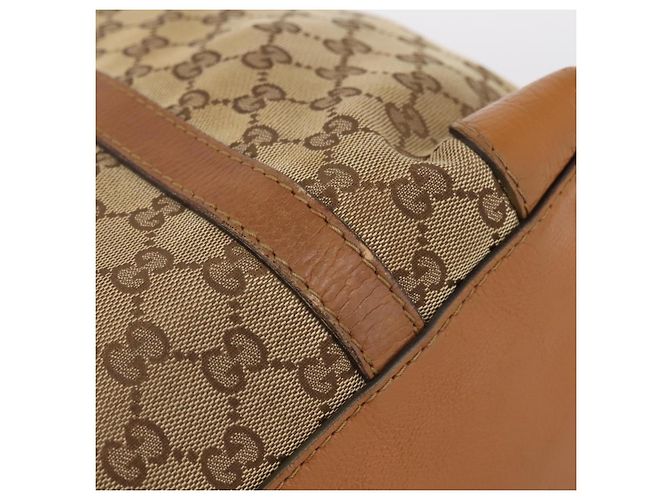 Borsa Tote GUCCI GG Canvas Beige Gold 257031 Auth ep16406 D'oro - vista 14