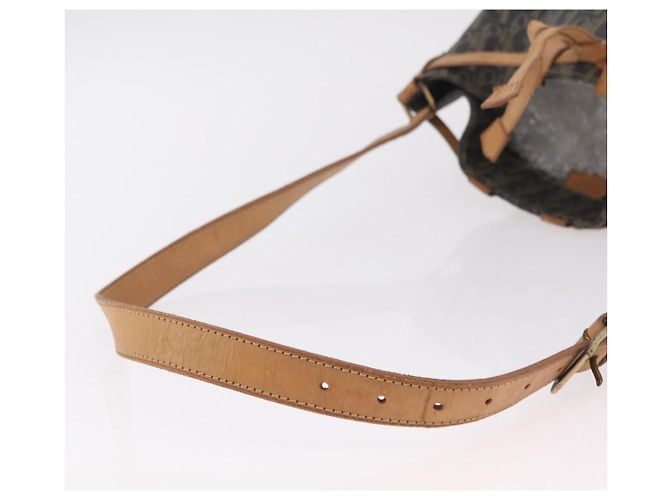 Bolso de hombro Christian Dior Trotter Canvas PVC Navy Gold Auth 203833 Dorado Azul marino - vista 8