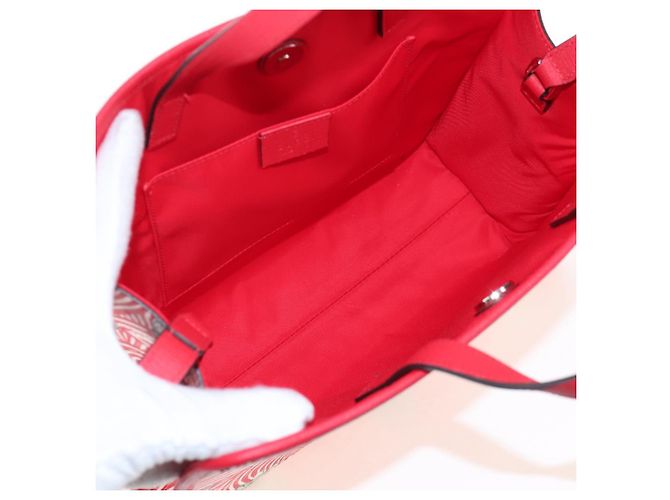 GUCCI x Higuchi Yuuko Handtasche PVC 2way Rot 630542 Auth 167781SM - Ansicht 18