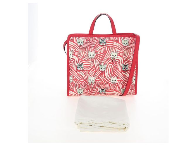 GUCCI x Higuchi Yuuko Handtasche PVC 2way Rot 630542 Auth 167781SM - Ansicht 24