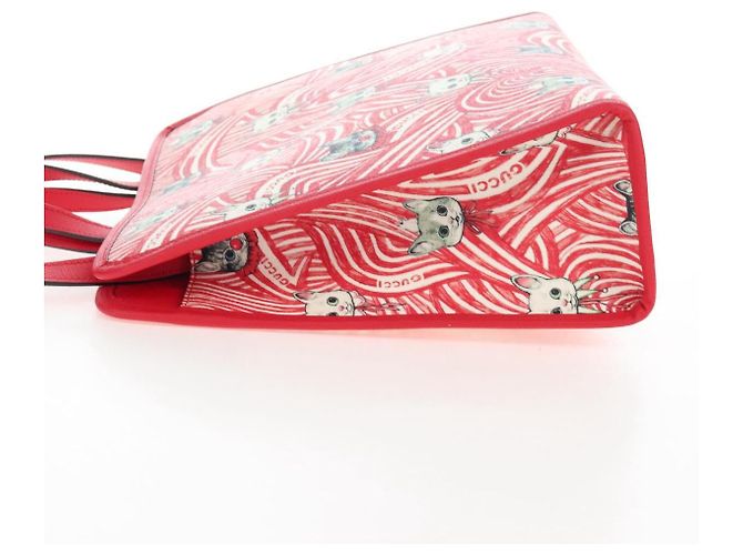 GUCCI x Higuchi Yuuko Handtasche PVC 2way Rot 630542 Auth 167781SM - Ansicht 4