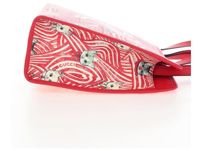 GUCCI x Higuchi Yuuko Handtasche PVC 2way Rot 630542 Auth 167781SM - Ansicht 5