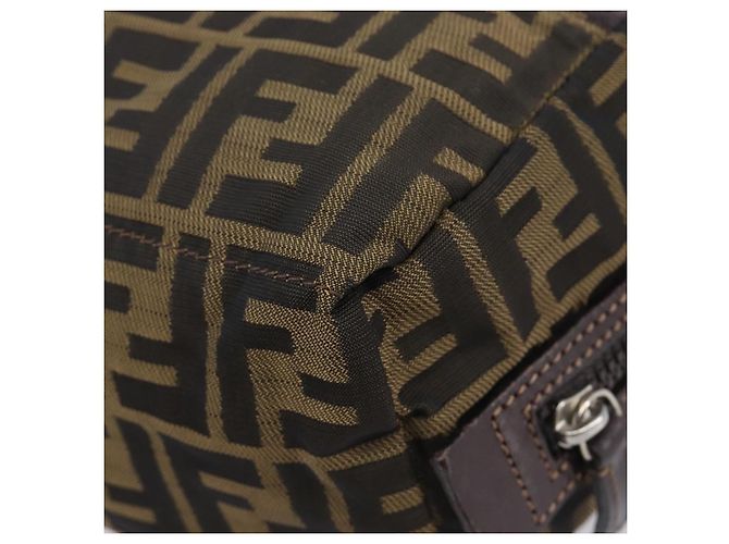 FENDI Zucca Canvas Clutch Tasche Schwarz Braun Auth 208796A - Ansicht 11