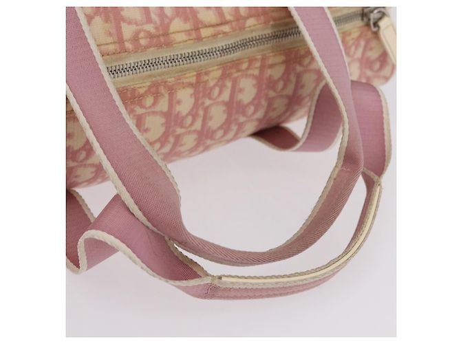 Borsa a mano Christian Dior Trotter PVC Rosa Argento Auth mr2982 - vista 10