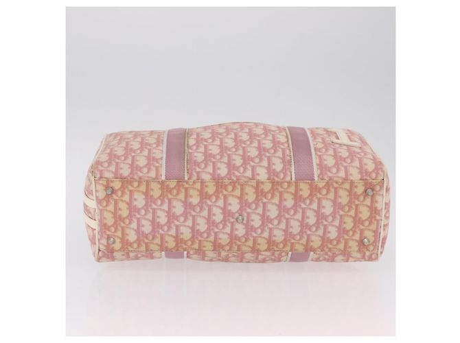 Borsa a mano Christian Dior Trotter PVC Rosa Argento Auth mr2982 - vista 12