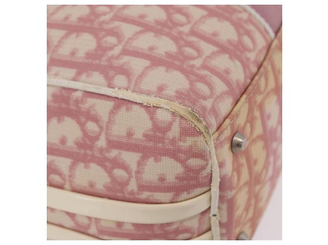 Borsa a mano Christian Dior Trotter PVC Rosa Argento Auth mr2982 - vista 13
