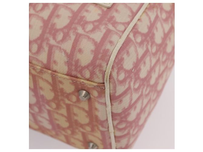 Borsa a mano Christian Dior Trotter PVC Rosa Argento Auth mr2982 - vista 14