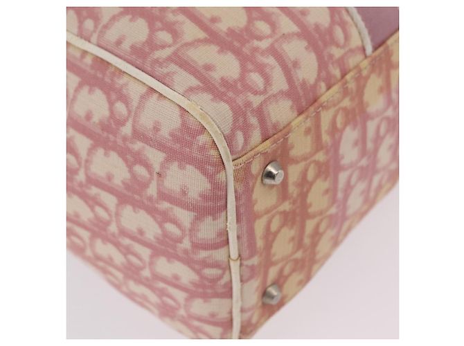 Borsa a mano Christian Dior Trotter PVC Rosa Argento Auth mr2982 - vista 15