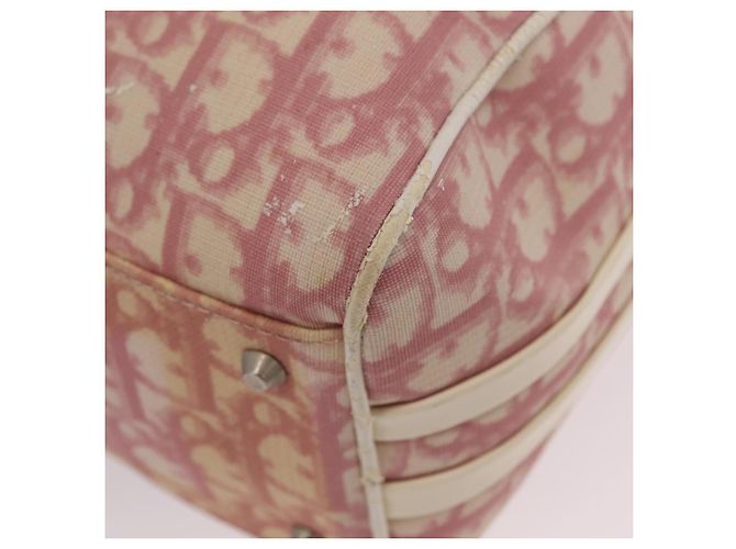 Borsa a mano Christian Dior Trotter PVC Rosa Argento Auth mr2982 - vista 16