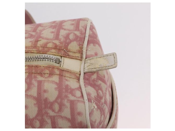 Borsa a mano Christian Dior Trotter PVC Rosa Argento Auth mr2982 - vista 19