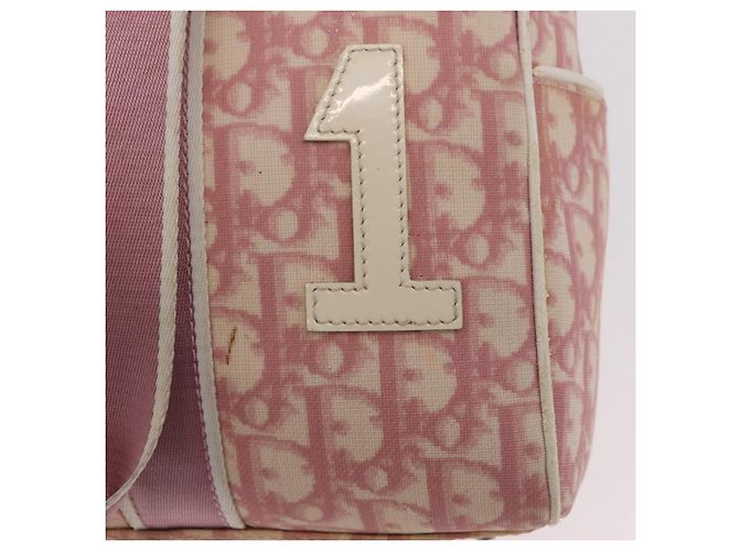 Borsa a mano Christian Dior Trotter PVC Rosa Argento Auth mr2982 - vista 20