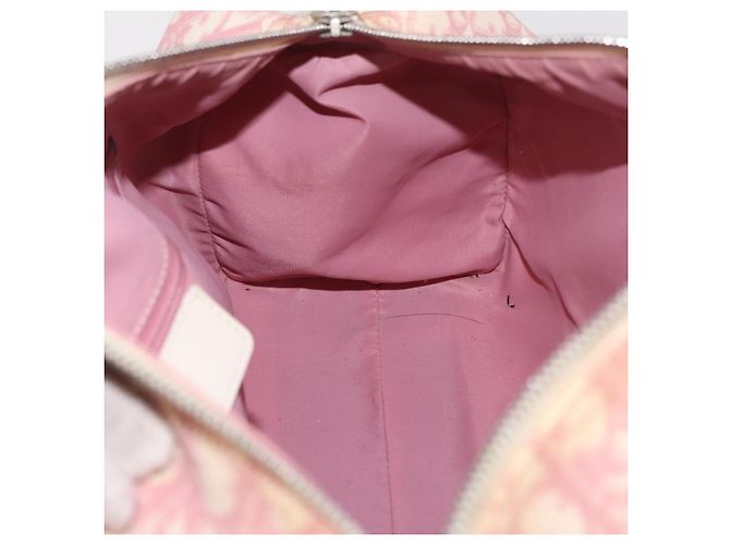 Borsa a mano Christian Dior Trotter PVC Rosa Argento Auth mr2982 - vista 23