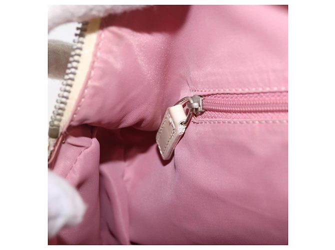 Borsa a mano Christian Dior Trotter PVC Rosa Argento Auth mr2982 - vista 25