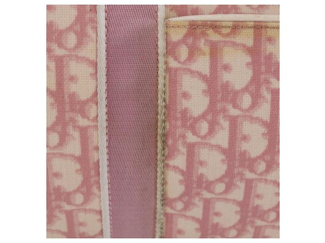 Borsa a mano Christian Dior Trotter PVC Rosa Argento Auth mr2982 - vista 3