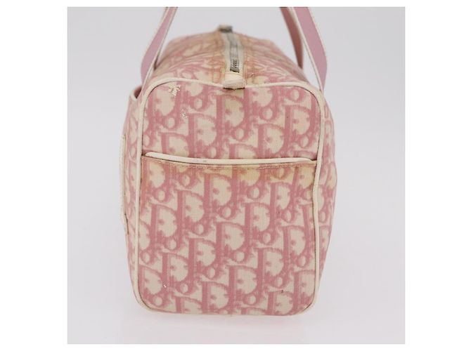 Borsa a mano Christian Dior Trotter PVC Rosa Argento Auth mr2982 - vista 5