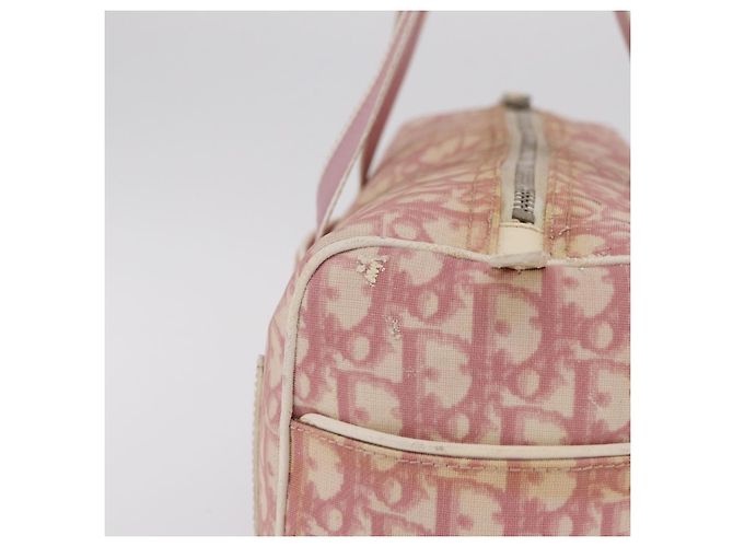 Borsa a mano Christian Dior Trotter PVC Rosa Argento Auth mr2982 - vista 6
