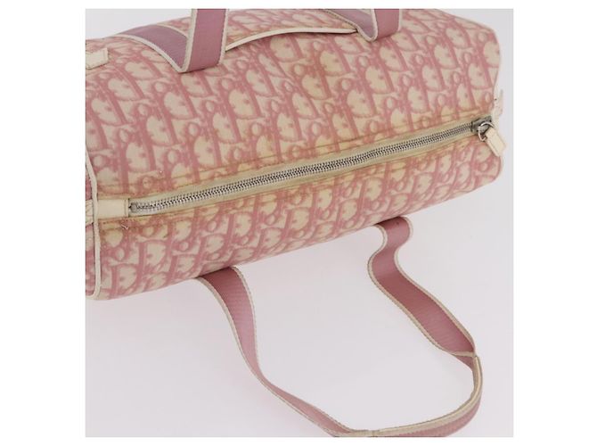Borsa a mano Christian Dior Trotter PVC Rosa Argento Auth mr2982 - vista 9