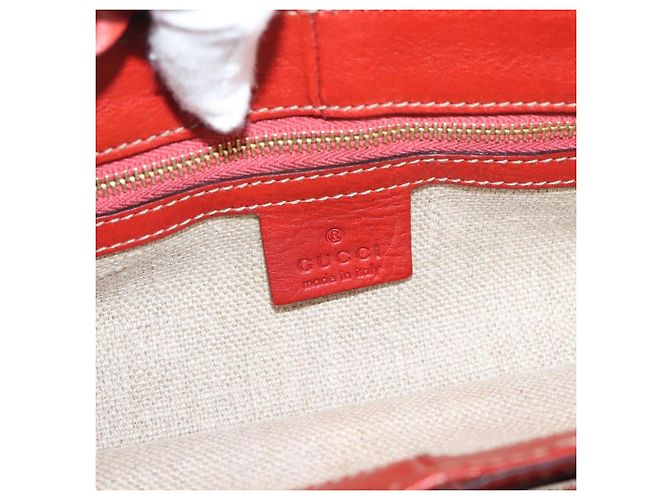 Borsa a tracolla GUCCI Horsebit Canvas Ivory Gold 137592 Auth BA15852A - vista 17