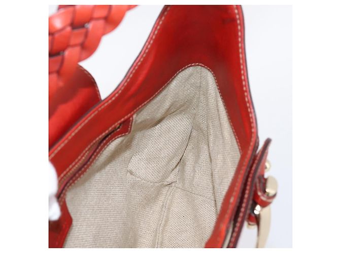Borsa a tracolla GUCCI Horsebit Canvas Ivory Gold 137592 Auth BA15852A - vista 19