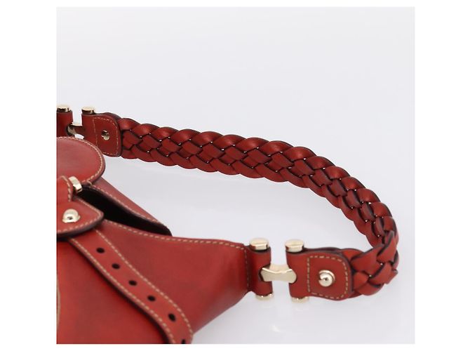 Borsa a tracolla GUCCI Horsebit Canvas Ivory Gold 137592 Auth BA15852A - vista 8
