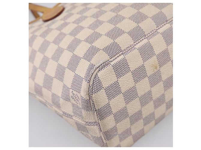 Borsa Tote LOUIS VUITTON Damier Azur Neverfull PM N41362 LV Auth 207748A - vista 13