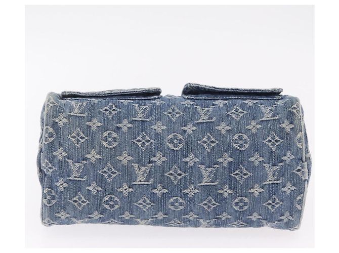 LOUIS VUITTON Monogram Denim Neo Speedy Hand Bag Blue M95019 LV Auth yk20976V - vista 11