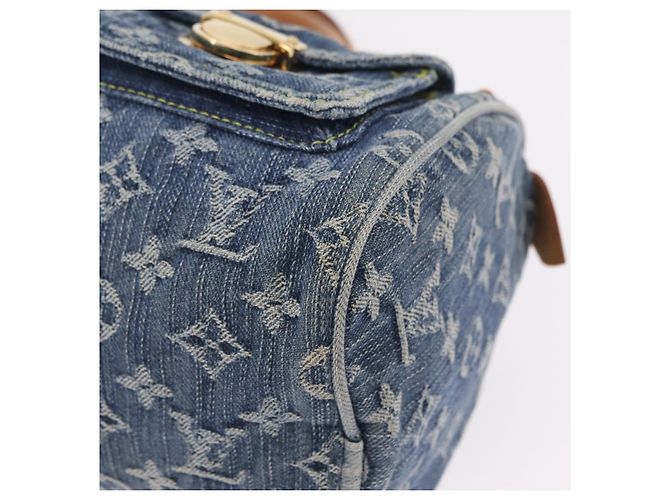 LOUIS VUITTON Monogram Denim Neo Speedy Hand Bag Blue M95019 LV Auth yk20976V - vista 13