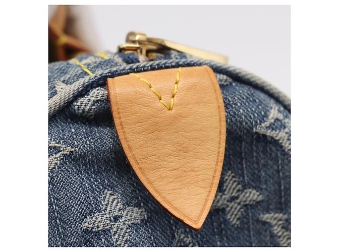 LOUIS VUITTON Monogram Denim Neo Speedy Hand Bag Blue M95019 LV Auth yk20976V - vista 16