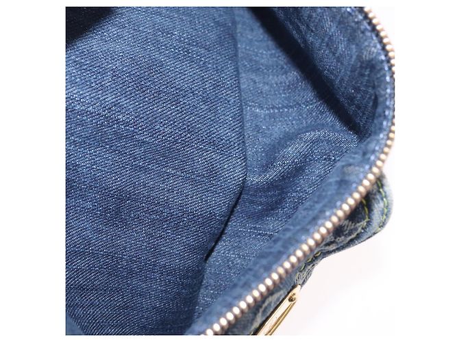 LOUIS VUITTON Monogram Denim Neo Speedy Hand Bag Blue M95019 LV Auth yk20976V - vista 24