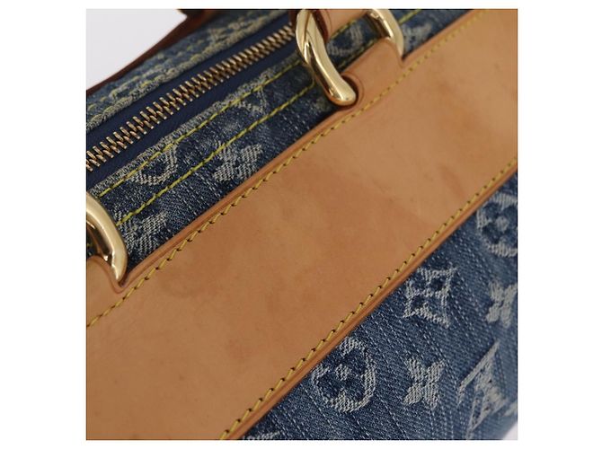 LOUIS VUITTON Monogram Denim Neo Speedy Hand Bag Blue M95019 LV Auth yk20976V - vista 4