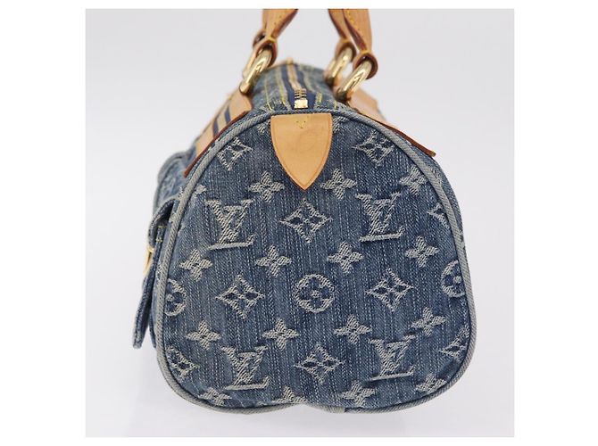LOUIS VUITTON Monogram Denim Neo Speedy Hand Bag Blue M95019 LV Auth yk20976V - vista 5