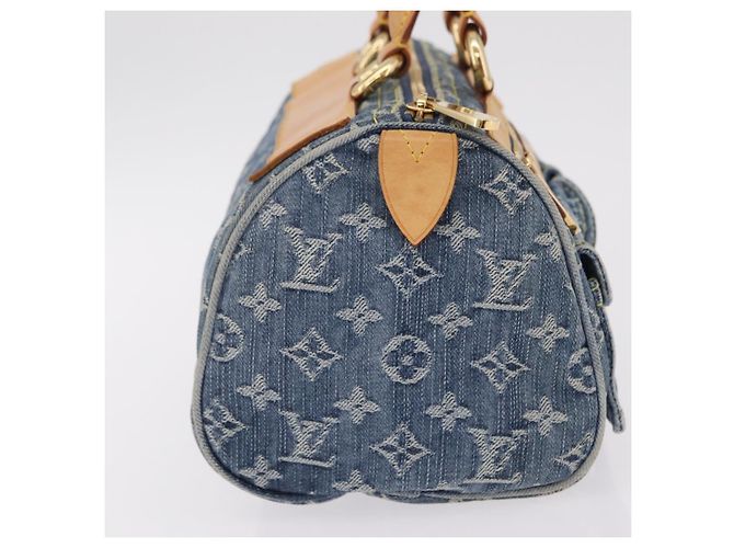 LOUIS VUITTON Monogram Denim Neo Speedy Hand Bag Blue M95019 LV Auth yk20976V - vista 6