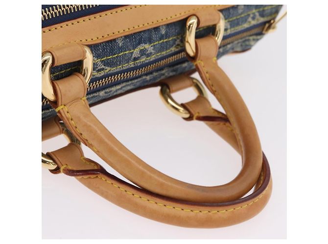 LOUIS VUITTON Monogram Denim Neo Speedy Hand Bag Blue M95019 LV Auth yk20976V - vista 8