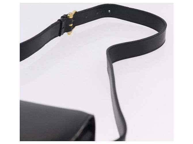 Céline Borsa a tracolla CELINE in pelle nera e oro Auth ep16020A Nero D'oro - vista 10