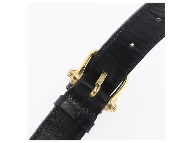 Céline Borsa a tracolla CELINE in pelle nera e oro Auth ep16020A Nero D'oro - vista 12