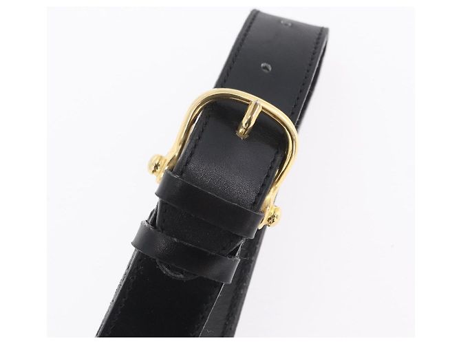 Céline Borsa a tracolla CELINE in pelle nera e oro Auth ep16020A Nero D'oro - vista 13