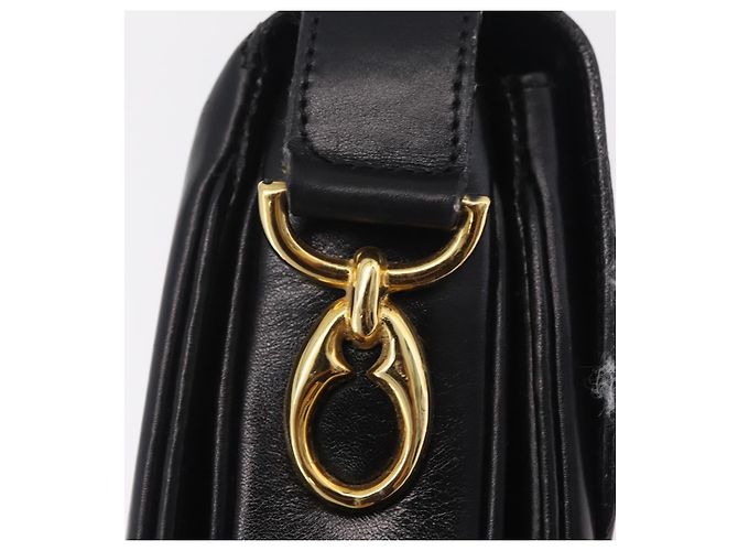 Céline Borsa a tracolla CELINE in pelle nera e oro Auth ep16020A Nero D'oro - vista 19