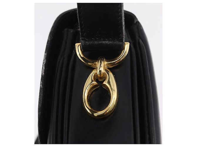 Céline Borsa a tracolla CELINE in pelle nera e oro Auth ep16020A Nero D'oro - vista 20