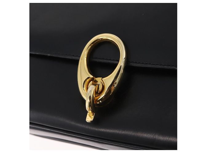 Céline Borsa a tracolla CELINE in pelle nera e oro Auth ep16020A Nero D'oro - vista 21